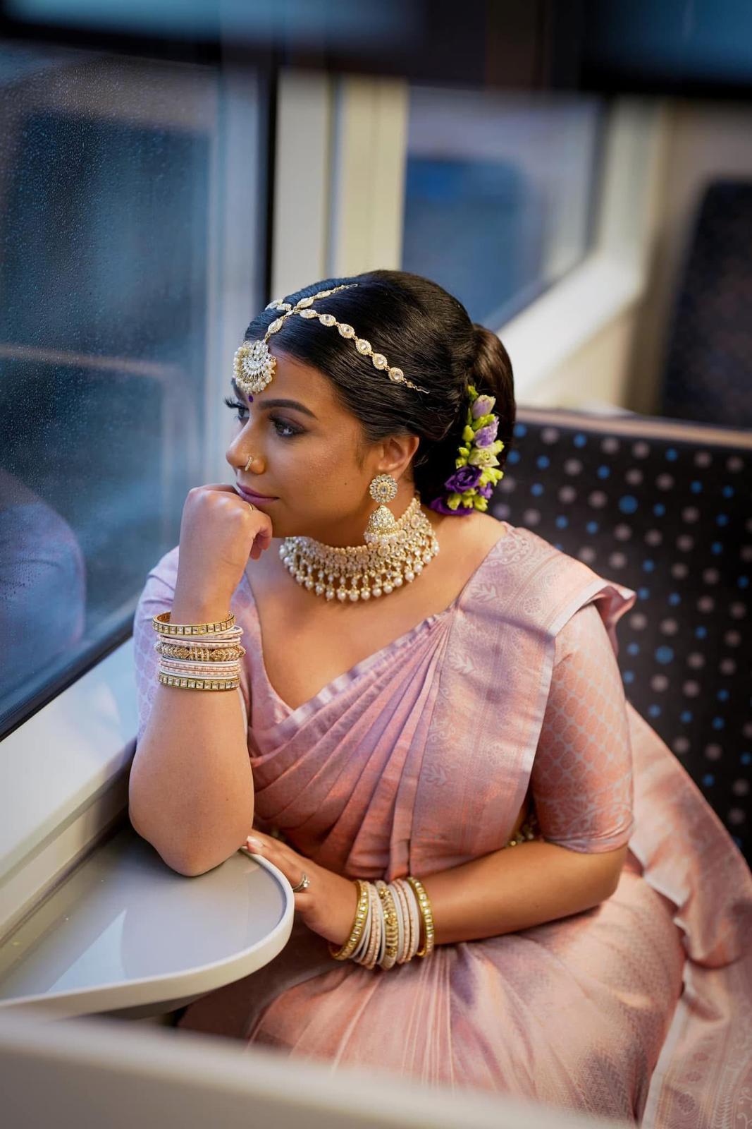 Brautporträt mit traditionellem Makeup